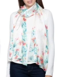 GIANI BERNINI Scarf Butterfly Tropical Oblong - White Multi - $34.50 - Picture 1 of 8