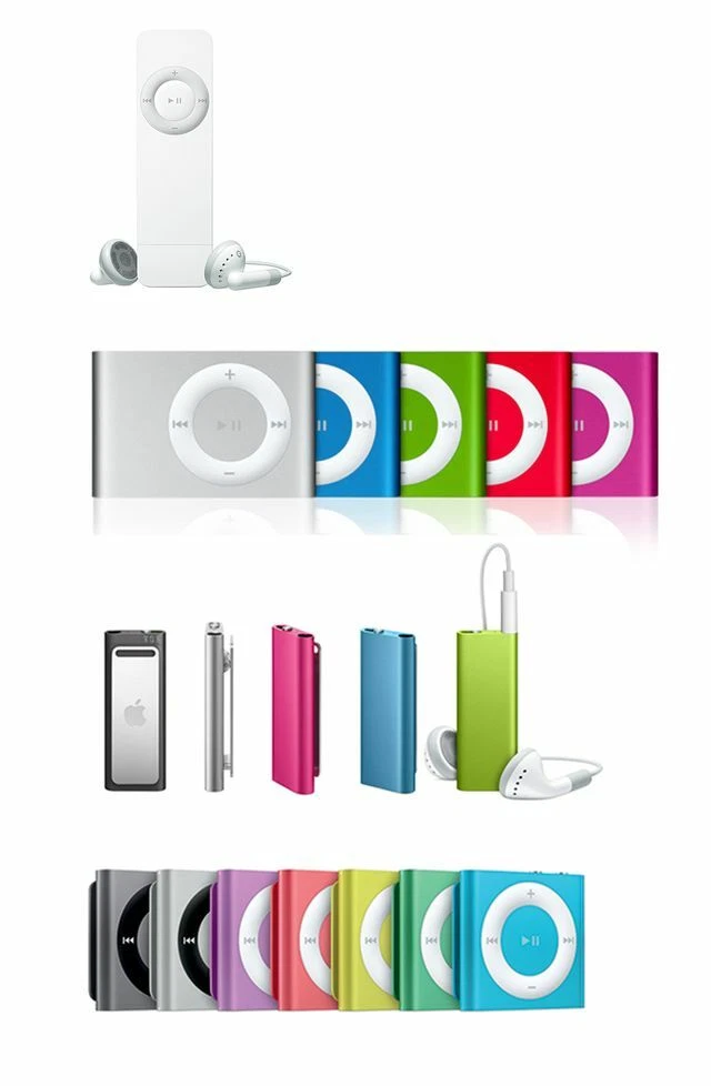 iPod Shuffle 3rd Generation MP3 Players 1-19 GB Storage Capacity
