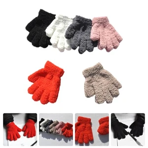 6 Pairs Winter Gloves Men and Women Warm Childrens Thermal - Picture 1 of 12