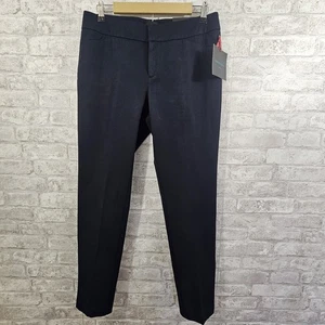 Neu mit Etikett Cynthia Rowley Damen vorne flach schwarz mittelhohe Anzughose – Größe 8 - Bild 1 von 6