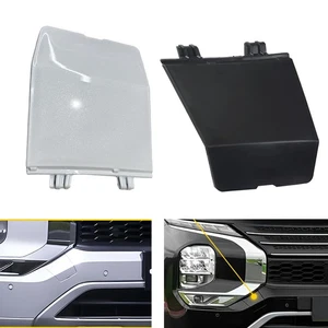 Tapa de gancho de remolque para parachoques delantero blanco/negro para Mitsubishi Outlander 2022-24 - Imagen 1 de 9