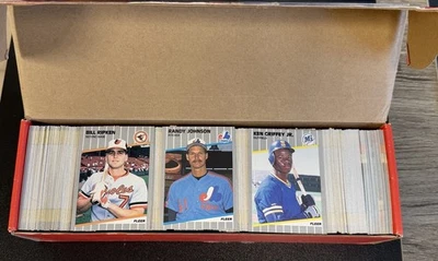 1989 Fleer полный комплект (660) Ken Griffey младший Билли Рипкен Рэнди Джонсон! - Изображение 1 из 4