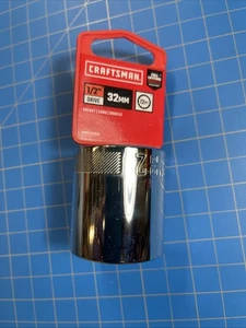 CRAFTSMAN® Unidad de 1/2 pulgada 32 mm 12 puntos Enchufe métrico - Imagen 1 de 2