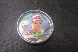 1990 Topps Baseball Coin Phillies Tom Herr #49 - Picture 1 of 2