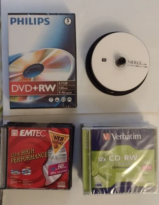 DVD+RW / DVD+R DL/ CD-RW / CD-R _---- 39 Stück Rohlinge - Bild 1 von 4