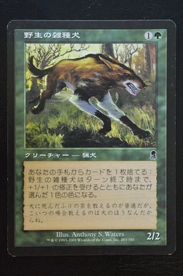 Magic The Gathering MTG WILD MONGREL JAPANESE Odyssey LP Lightly Played - Image 1 of 2