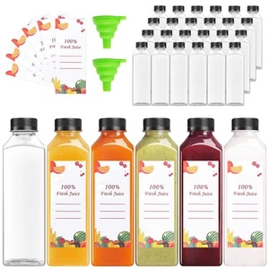 Plastic Juice Bottles 150 pcs 24 oz Empty Plastic Water Bottles with Caps Reu... - Picture 1 of 6
