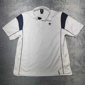 Reebok NFL Team Apparel Polo Shirt Men's Dallas Cowboy White Large Short Sleeve - Picture 1 of 13