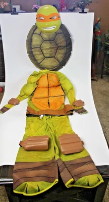 Disfraz de Miguel Ángel Tortugas Ninja Mutantes Adolescentes Niño Med 8-10 Máscara Rubíes TMNT Foto 1 de 4