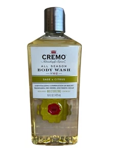 Cremo Ganzjahres Duschgel Salbei & Zitrus ~ feuchtigkeitsspendend und leicht ~ 16oz - Bild 1 von 2