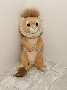 E&J Leone Peluche Cucciolo Bambino Arricciato Marrone Giocattolo Morbido Realistico 10" - Foto 1 di 4