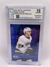 2020-21 Skybox Metal Universe Blue Spectrum Gabe Vilardi MGCo. Gem Mint 10!