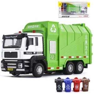 1:50 Scale Garbage Truck Toy Diecast Model Car Alloy Toy Trucks for Kids Boys - Picture 1 of 12