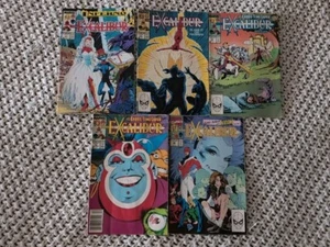 EXCALIBUR LOTTO di 5 fumetti 7 11 12 15 32 Marvel 1989-1990 età del rame - Foto 1 di 7