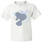 Inktastic Cute Manatees With Bubbles Youth T-Shirt Animals Mom New Gem As Tee
