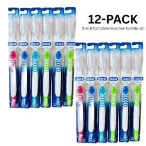 12-PK Oral-B Complete Sensitive Toothbrush 35 Soft Bristles for Gentle Cleaning - Picture 1 of 2