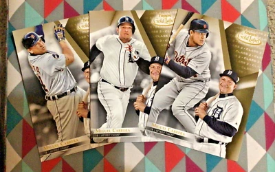 Miguel Cabrera #44 HOF Lot of 3 all classes 04/10 made 2018 Topps Gold Label 5x7 - Image 1 of 3