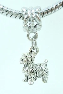Terrier or Shih Tzu Dog Slider Charm for Bracelets Or Necklace 3D - Picture 1 of 2
