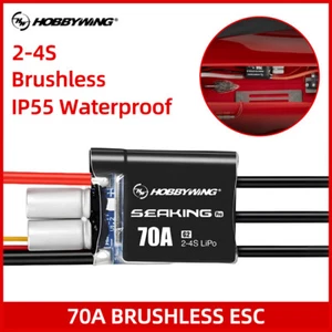 Hobbywing Seaking Pro 70A Brushless ESC 2-4S for Mini ECO Mono Hydro RC Boat - Picture 1 of 11