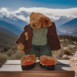 Sir Ellwood Russ Berrie 8 x 10 in Retired Vintage Bear Certificate Authenticity - Bild 1 von 8