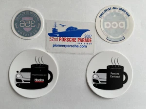 JUEGO DE 5 PEGATINAS OFICIALES PORSCHE CLUB OF AMERICA 356 REGISTRO DESFILE NUEVO - Imagen 1 de 8