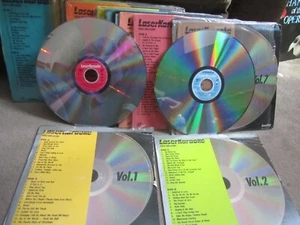 Retro 1990's Pioneer Laser Karaoke LaserDisc Music Disc's Bundle x 18 Discs - Foto 1 di 6