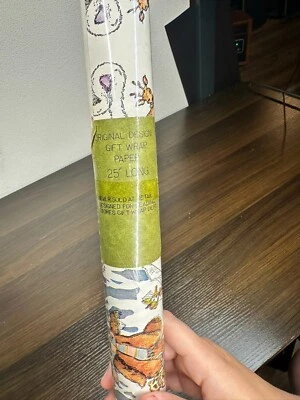 Vintage Wrapping Paper Rolls – Foil & Holiday Themes – Choose Design See Pics - Image 1 of 4