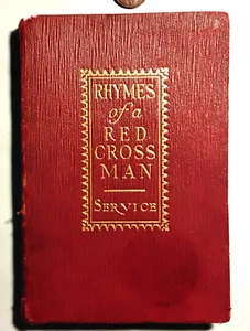 1914 WWI War Poem book, 208 pages, "Rhynes of a Red Cross Man."  Good used cond. - Picture 1 of 5