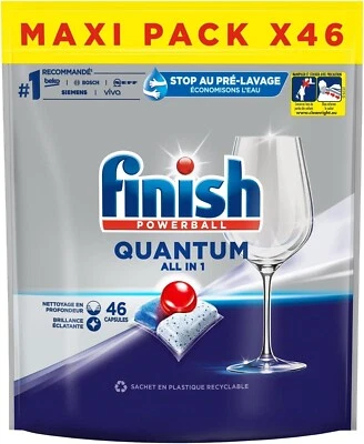 Finish Quantum Powerball X46 Kapseln Geschirrspüler All In One Maxi Pack - Bild 1 von 2