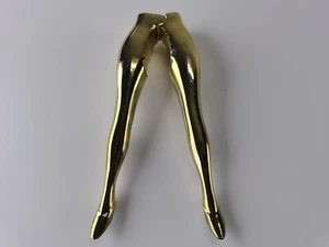 Ladies Legs Nut Cracker Cast Aluminum polishing Golden Gift CraftS - Picture 1 of 7