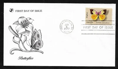 #1714 13c Butterflies - Dogface - Readers Digest FDC - Image 1 of 2