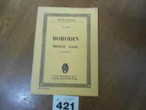 ALEXANDER BORODIN Overture Prince Igor - Edition Eulenburg Study Score - Picture 1 of 17