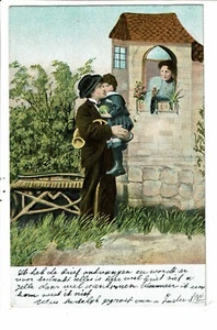 CPA Carte Postale-Pays Bas-fantaisie Un papa porte sa fille 1904  VM31237 - Picture 1 of 2