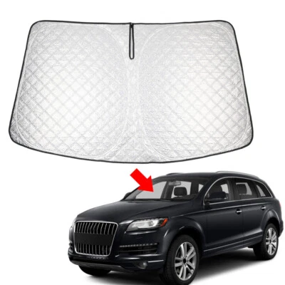 Car Foldable Windshield Sun Shade Visor Protector For Audi Q7 2007-2015 - Imagem 1 de 4