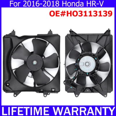 Conjunto de ventilador de refrigeración condensador radiador para Honda HR-V 2016-2018 19015-51B-H01 Foto 1 de 4