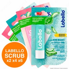 Labello Burrocacao Scrub Stick Labbra Idratante Balsamo Protettivo Aloe a Scelta