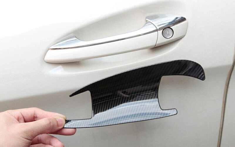 For 2009-15 Mercedes-Benz GLK ABS Carbon Fiber Outside Door Bowl Cup Cover Trim Foto 1 de 4