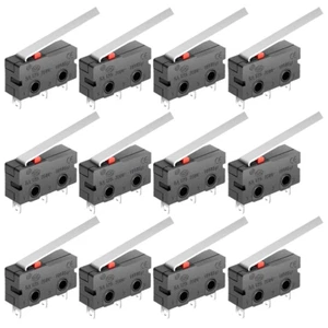 Micro interruptor de límite, 2,2 pulgadas micro interruptor con palanca spdt 1no 1nc, 3 pines empuje bu - Imagen 1 de 12