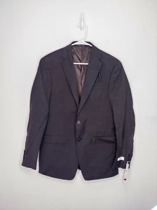 Calvin Klein Men's Stretch Solid Slim-Fit Jacket Charcoal Gray 40R Suit Coat - Picture 1 of 4