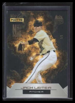 2022 Wild Card National Convention Rising Heat Black Gold Jack Leiter Rookie 1/1 - Image 1 of 2