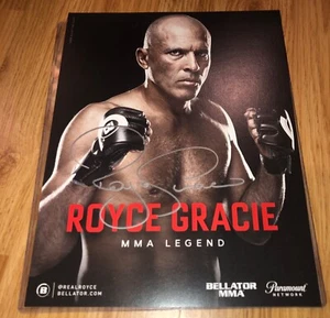 Foto firmata autografata 8 x 10 ROYCE GRACIE MMA UFC LEGEND immagine PROOF - Foto 1 di 2