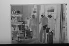 (2) B&W Press Photo Negative Help Stamp Out TB School Boys Stores Campaing T3612
