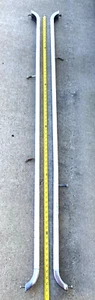 VINTAGE TRUCK BED RAIL SET,UNIVERSAL,CHROME,ALUMINUM?ADJUSTABLE,BOLT ON,TWO,70" - Picture 1 of 5