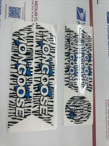 NOS OLD SCHOOL MONGOOSE Series BMX Bike Bicycle Sticker Decal Azul - Picture 1 of 1