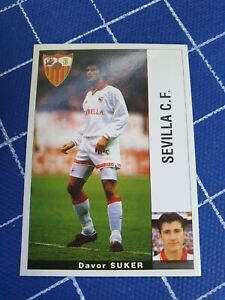 Football sticker DAVOR SUKER FC Sevilla 1994/95 La liga LFP Spain Panini soccer