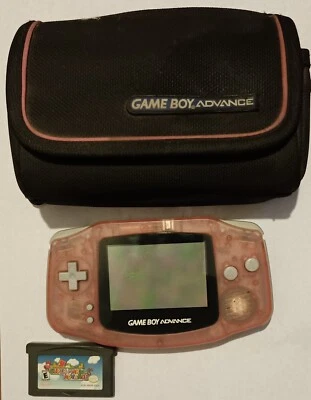 Nintendo Gameboy Advance Model AGB-001 Plus Super Mario Game & Case - Image 1 of 4