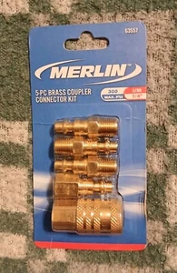 Kit de conector acoplador de latón Merlin 5 piezas 1/4" - Imagen 1 de 3