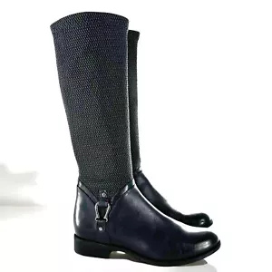 Blondo Verga Black Aqua Protect Textured Knee High Riding Boots size 8 M - Imagen 1 de 11