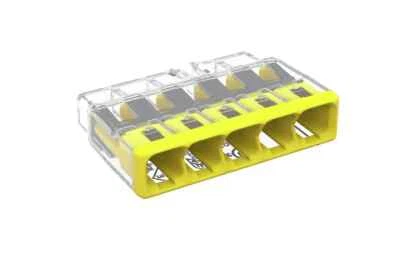 WAGO 2773-405 Compact PUSHWIRE Connector - 5 Conductor - 60pk - Image 1 of 3