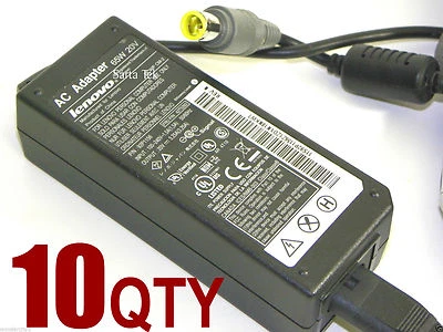 10 Lenovo 65W AC Adapter 92P1156 45N0315 42T4418 45N0323 45N0319 45N0121 42T4423 - Image 1 of 4